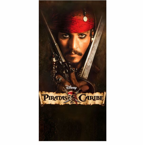Painel 2x1m Piratas do Caribe